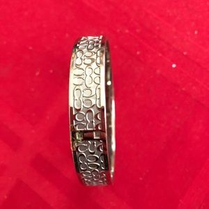Coach silver bangle